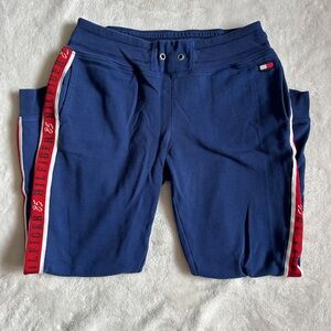 Tommy Hilfiger Navy Blue/Red Stripe Sweatpants/Joggers